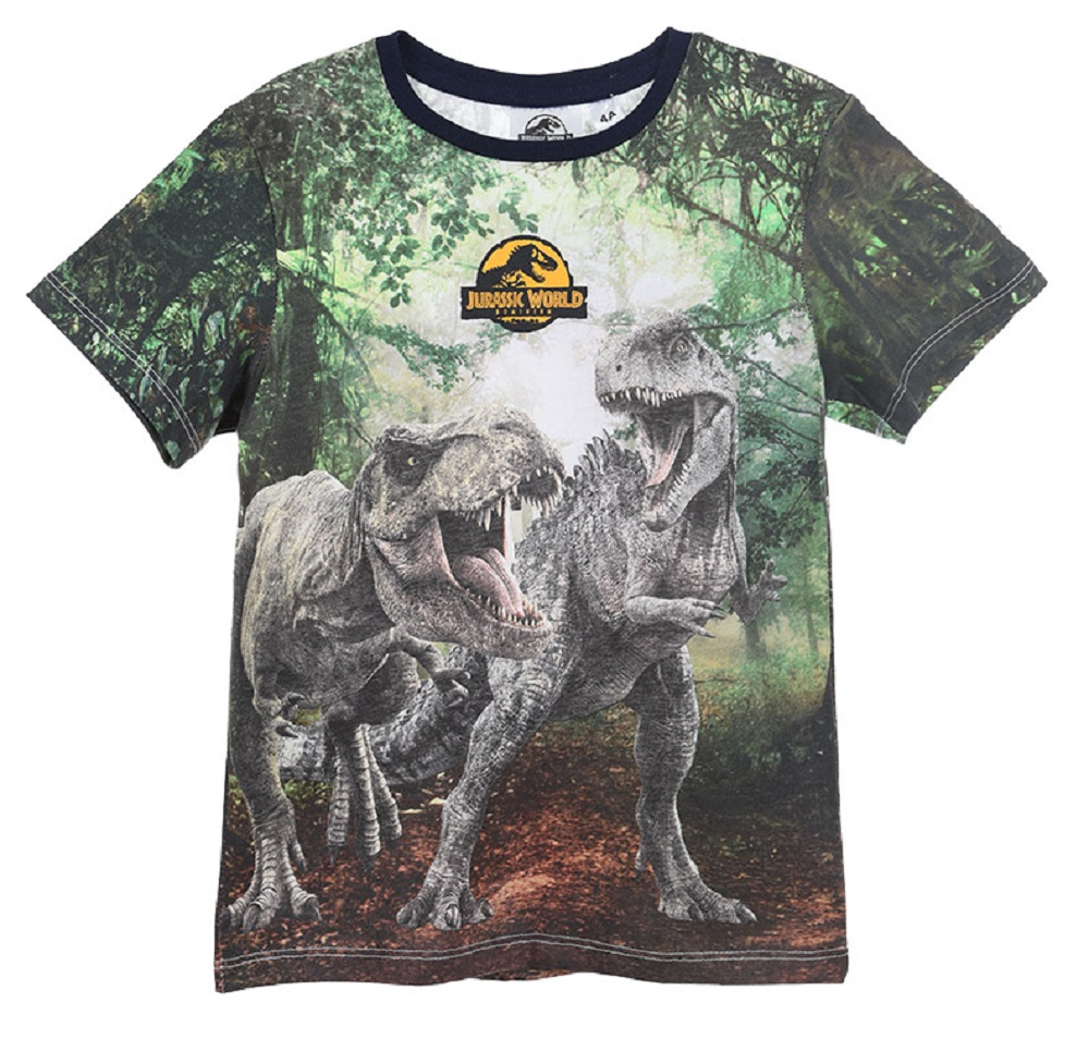 T-Shirt M.c. Jurassic World Bambino Ragazzo Sun City - Vh1202blu