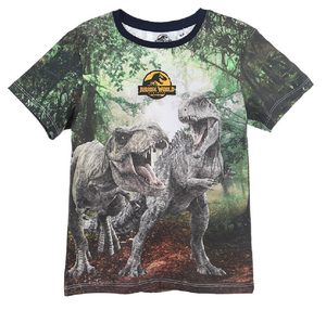 T-Shirt M.c. Jurassic World Bambino Ragazzo Sun City - Vh1202blu