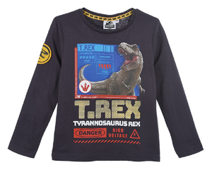 T-Shirt M.l. Jurassic World Bambino Ragazzo Sun City - Vh1197grigio