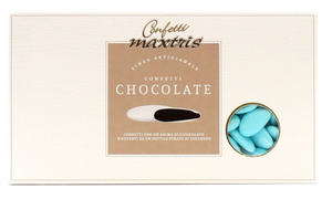 Confetti Maxtris Celeste Cioccolato Fondente Confezione da 1 Kg. Confettata
