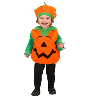 Costume Travestimento Carnevale Zucca Costume e Copricapo 1/3 Anni Halloween - 1890z