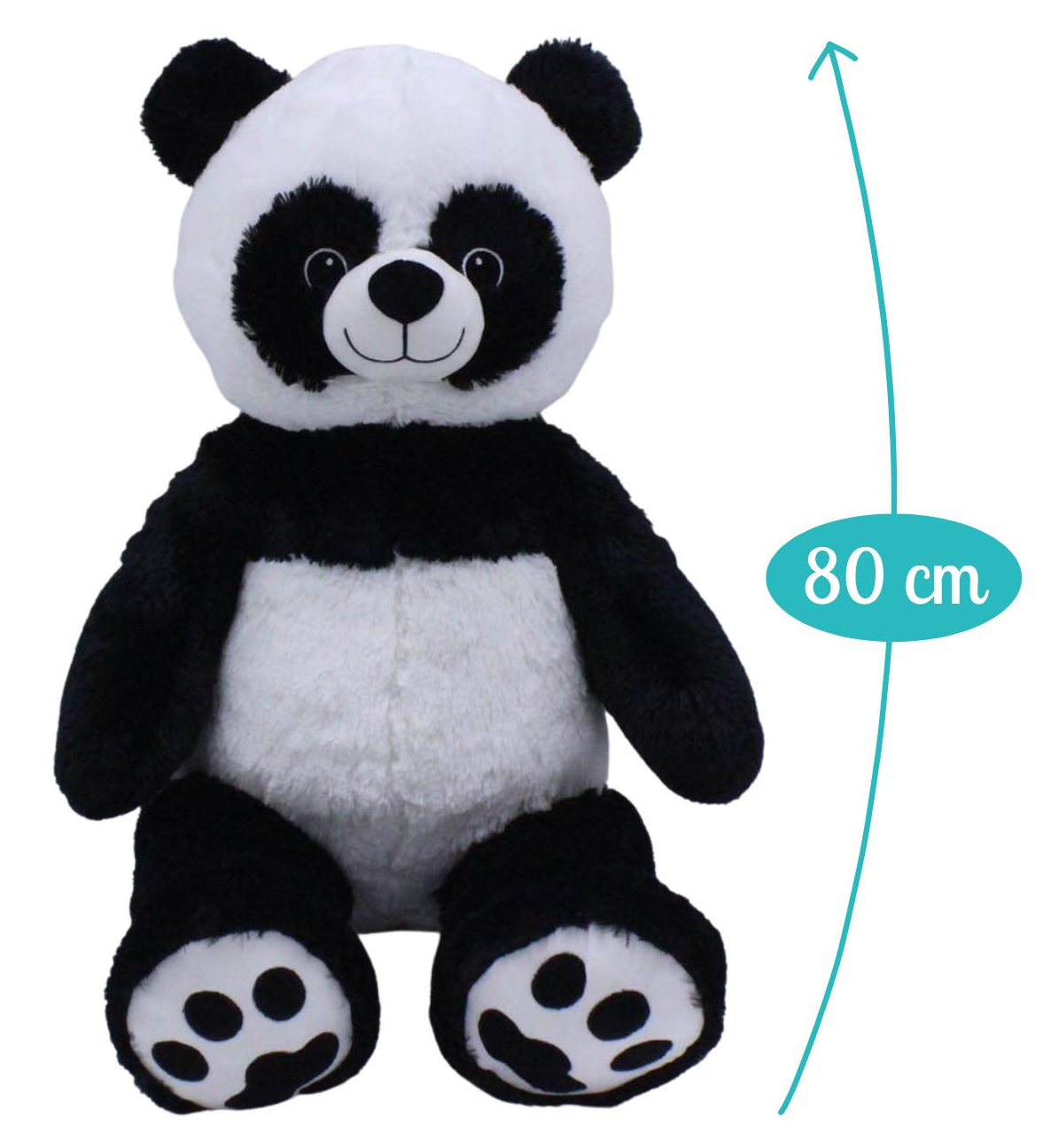 Peluche Gigante Panda Chouka Morbido Pupazzo 80 CM - 16601