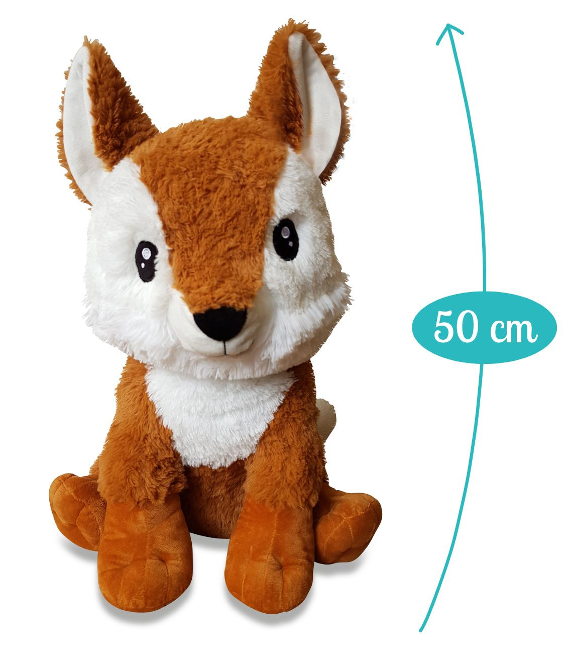Peluche Volpe Gaspard  Morbido Pupazzo 50 CM - 16608