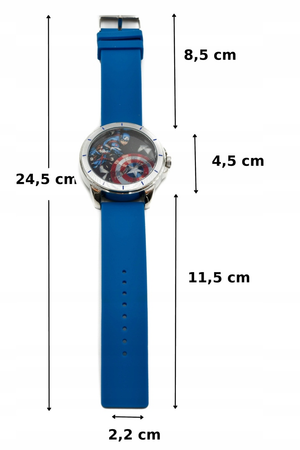 Orologio Avengers MARVEL Capitan America da Polso Analogico in Scatola di Latta - Mv15785