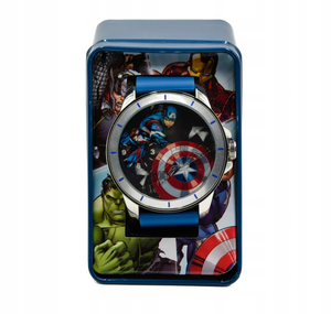 Orologio Avengers MARVEL Capitan America da Polso Analogico in Scatola di Latta - Mv15785