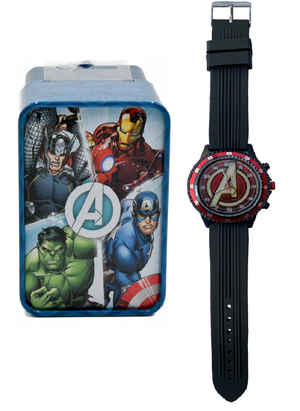 Orologio Avengers MARVEL da Polso Analogico in Scatola di Latta - Mv15784