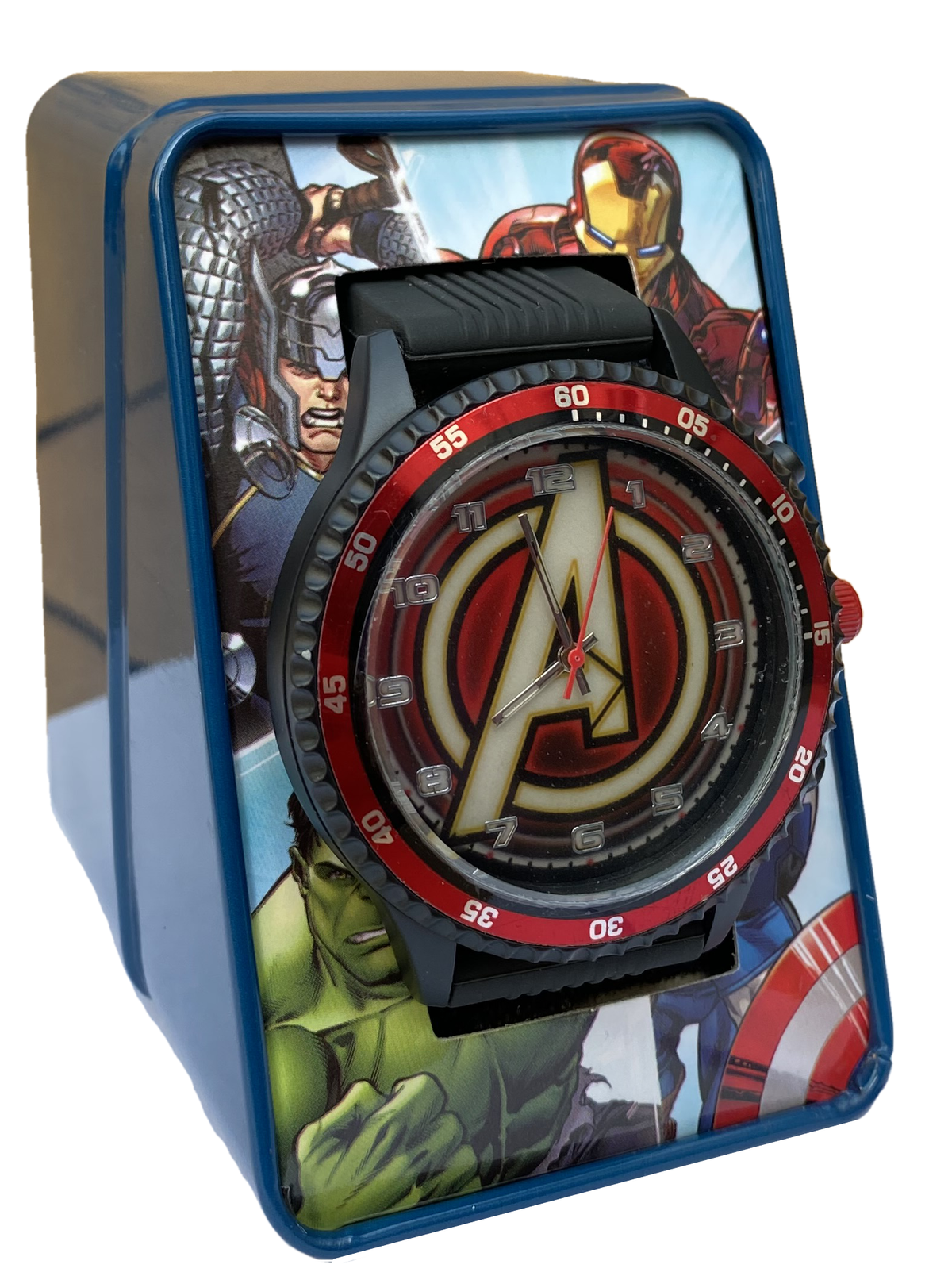 Orologio Avengers MARVEL da Polso Analogico in Scatola di Latta - Mv15784