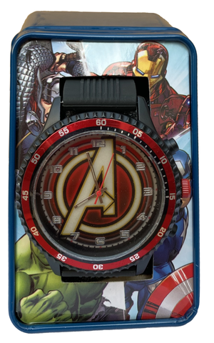 Orologio Avengers MARVEL da Polso Analogico in Scatola di Latta - Mv15784