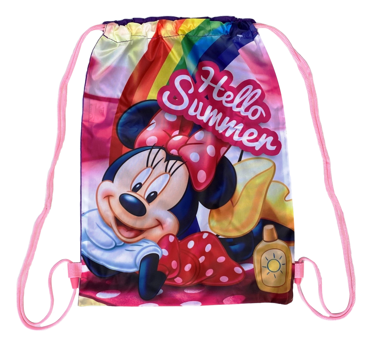 Sacca Minnie Mouse DISNEY con Chiusura a Coulisse Borsa Tempo Libero Palestra Cm. 40x30 - Wd20261