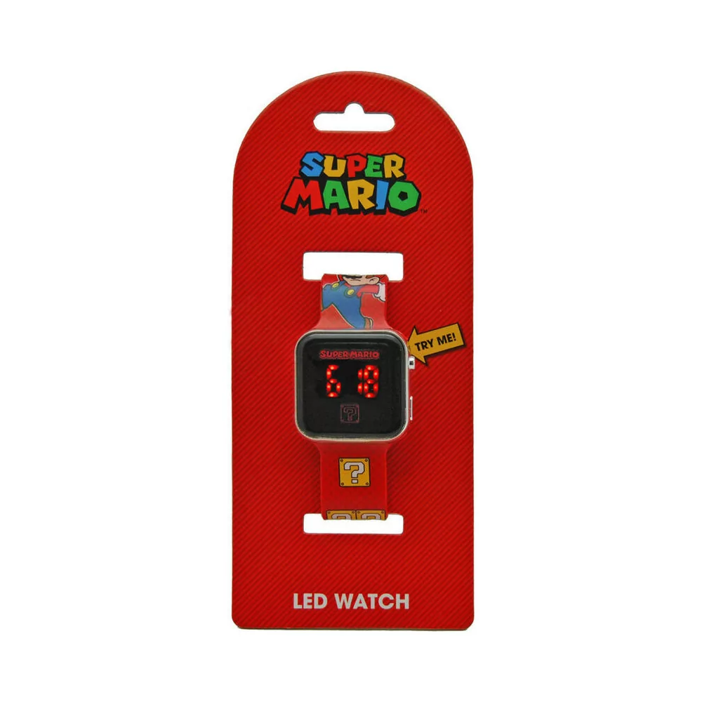 Orologio a LED Super Mario da Polso Digitale - Gsm4107