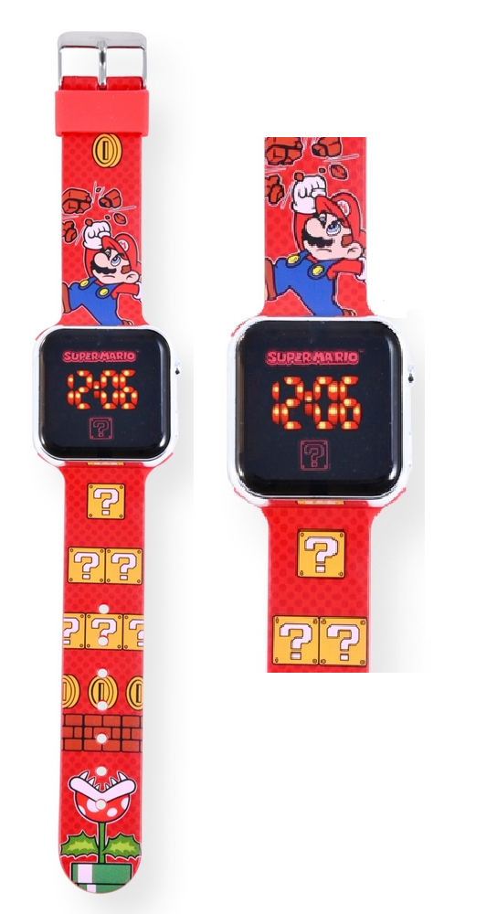 Orologio a LED Super Mario da Polso Digitale - Gsm4107