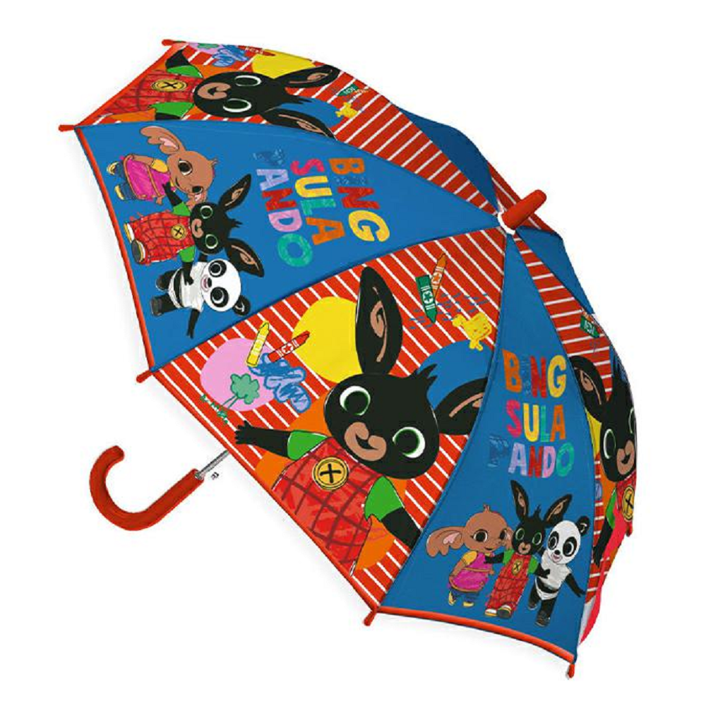 Set Pioggia Mantellina + Ombrello Bing e Sula 5/6 Anni Bambino - Q04600mc+q04598mc