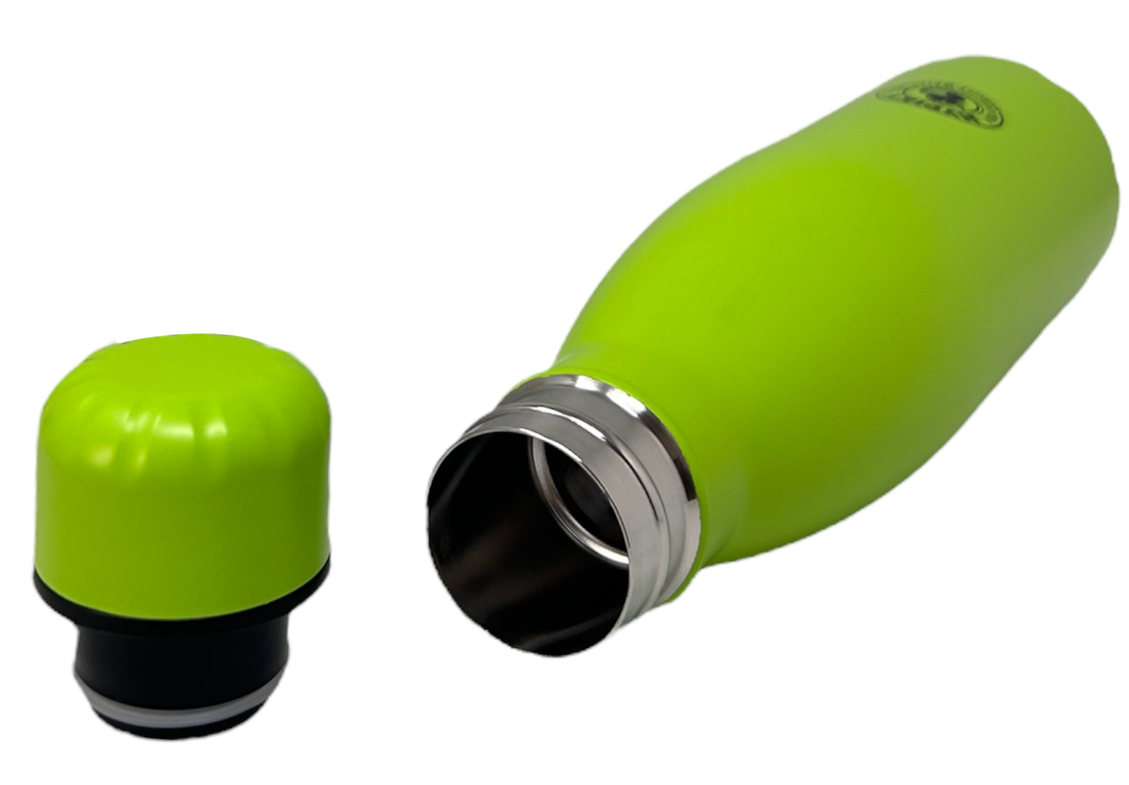 Bottiglia in Acciaio Inox 18/10 Thermos Doppia Parete - Beccuccio Stile Pet  500 Ml. Verde Mela - Mp05vm
