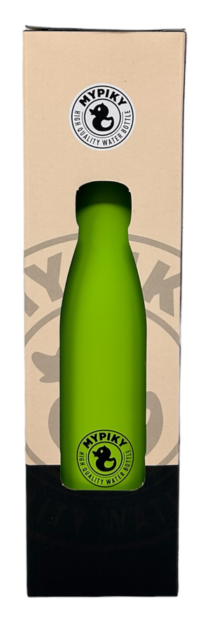 Bottiglia in Acciaio Inox 18/10 Thermos Doppia Parete - Beccuccio Stile Pet  500 Ml. Verde Mela - Mp05vm