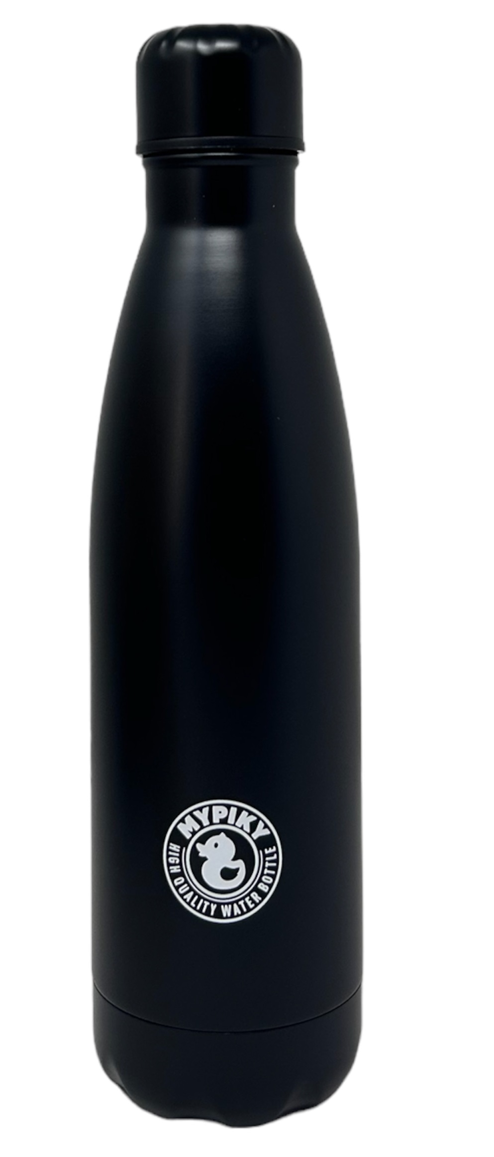 Bottiglia in Acciaio Inox 18/10 Thermos Doppia Parete - Beccuccio Stile Pet  500 Ml. Nero Opaco - Mp01nr