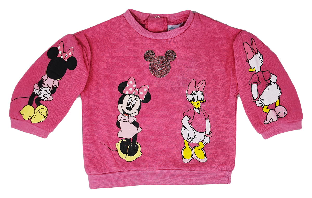 Maglione Minnie Mouse DISNEY Maglietta Neonata Sun City - Vh0003rosa