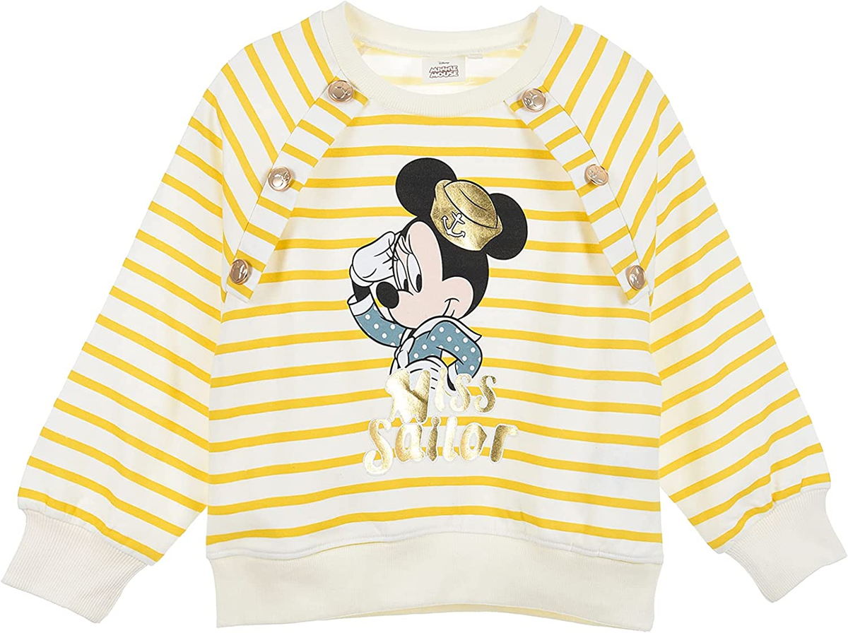 Maglione Minnie Mouse DISNEY Maglietta Bambina Sun City - Vh1079giallo