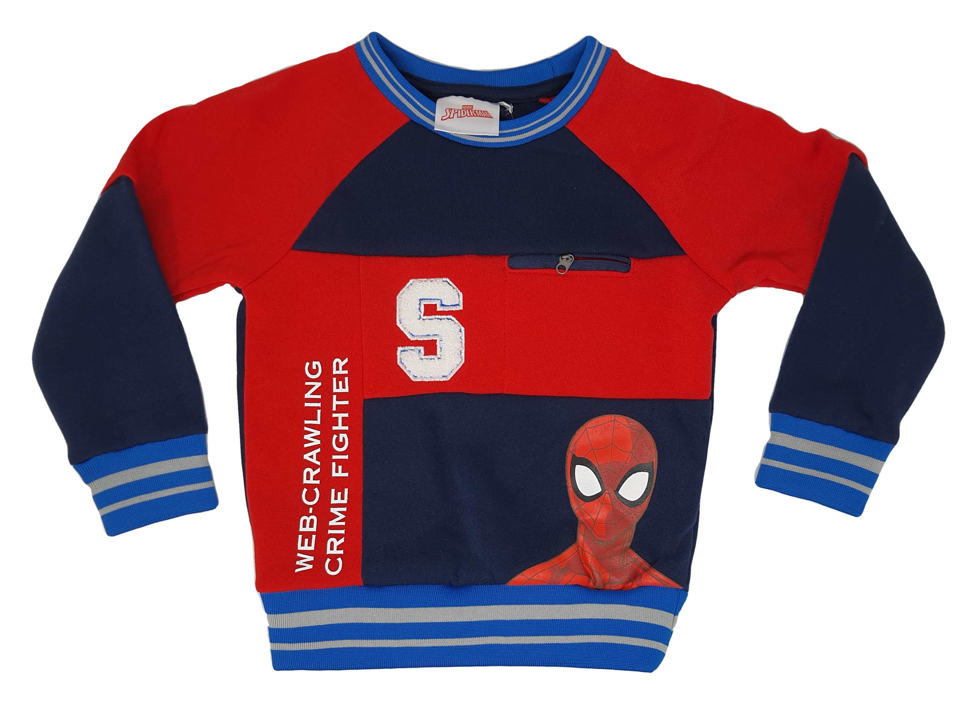 Maglione Spiderman MARVEL Maglietta Bambino Sun City - Vh1055blu