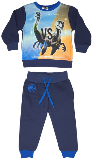 Tuta Maglione Pantalone Jurassic World Bambino Sun City - Vh1179blu