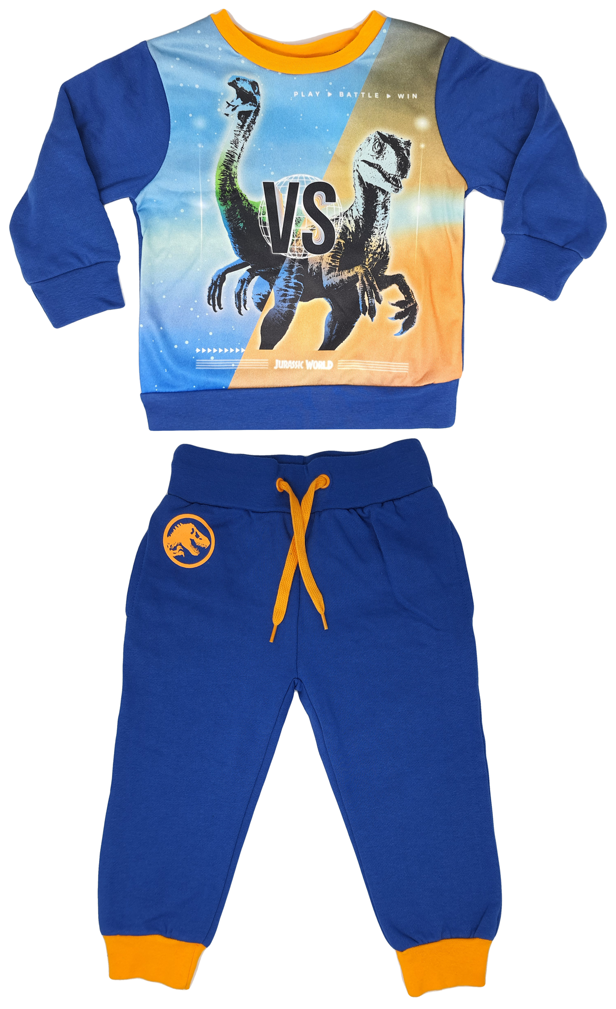 Tuta Maglione Pantalone Jurassic World Bambino Sun City - Vh1179arancio