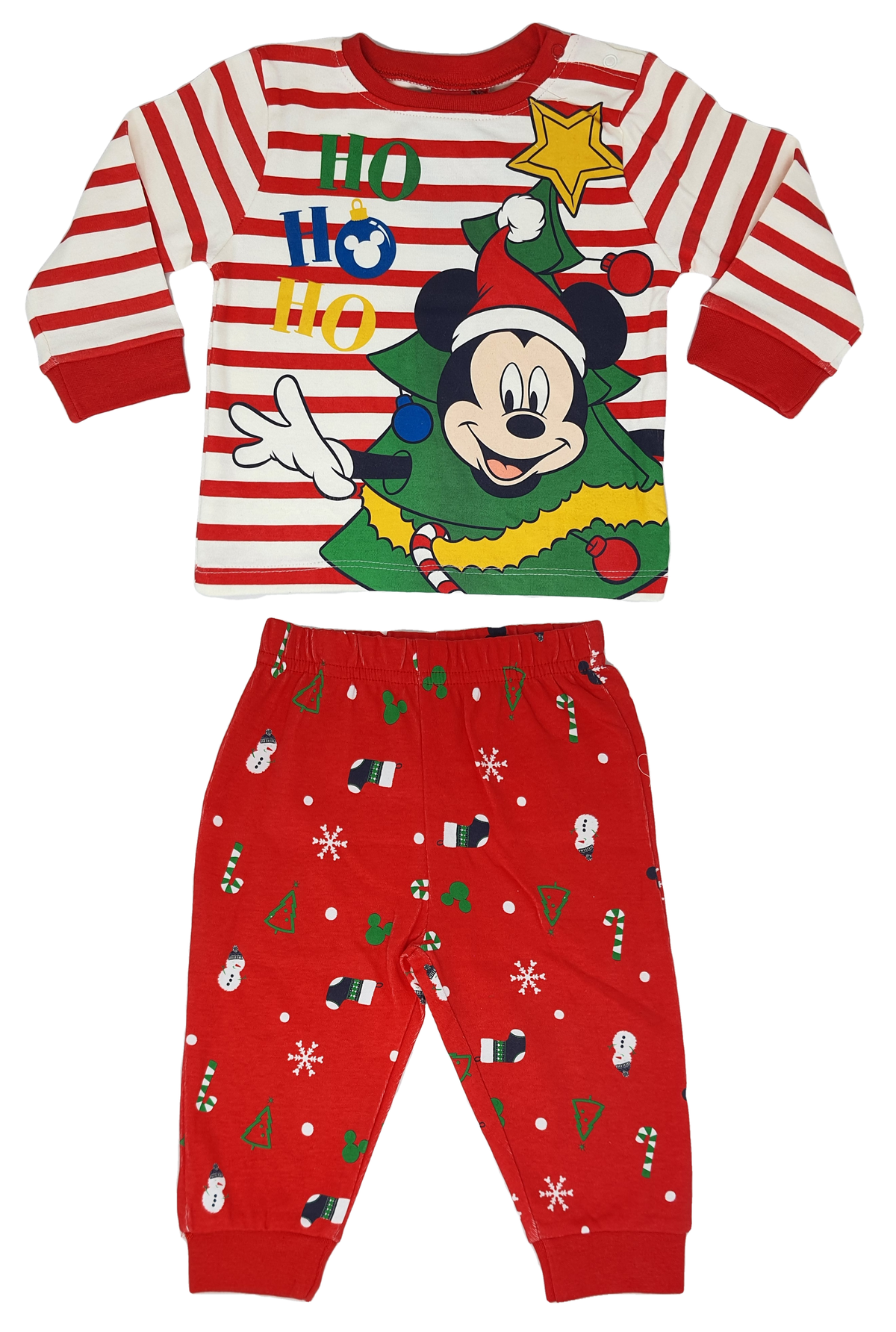 Pigiama Natalizio Mickey Mouse DISNEY Topolino Neonato Sun City - Vh0348rosso
