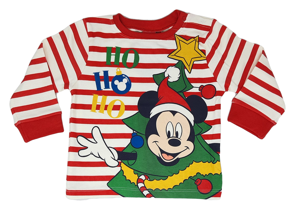 Pigiama Natalizio Mickey Mouse DISNEY Topolino Neonato Sun City - Vh0348rosso