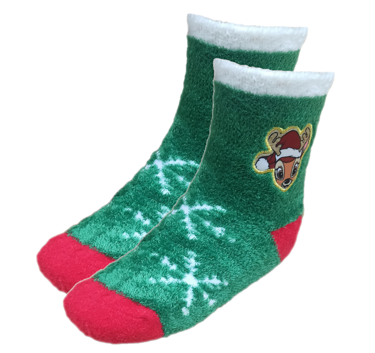 Calzini Antiscivolo Natale Bambi DISNEY in Spugna un Paio Bambini - Vh0694