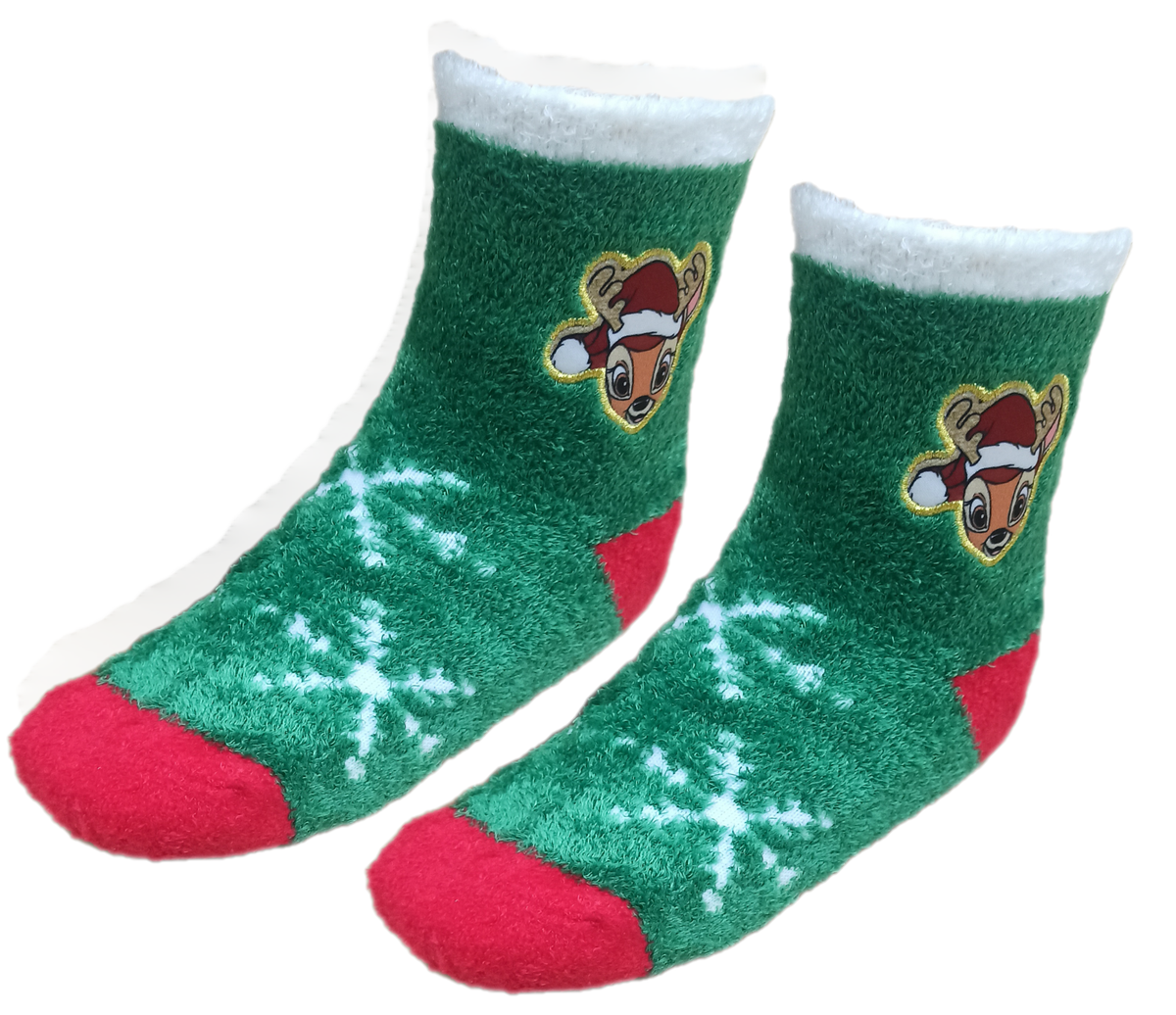 Calzini Antiscivolo Natale Bambi DISNEY in Spugna un Paio Bambini - Vh0694