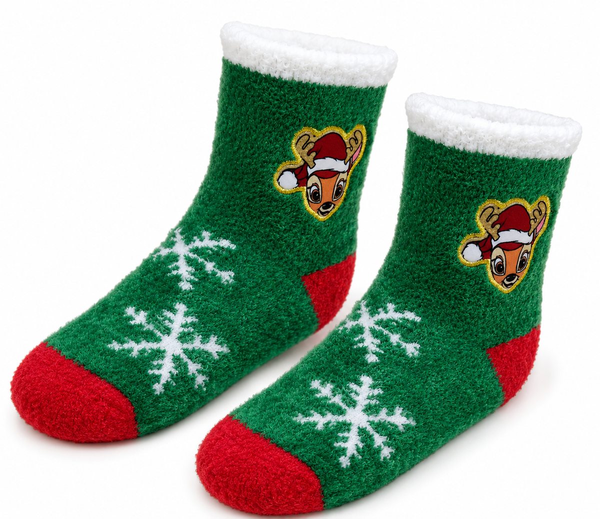 Calzini Antiscivolo Natale Bambi DISNEY in Spugna un Paio Bambini - Vh0694