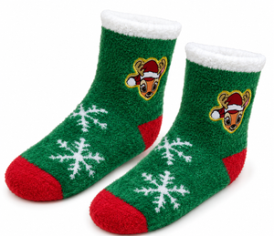 Calzini Antiscivolo Natale Bambi DISNEY in Spugna un Paio Bambini - Vh0694