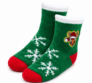 Calzini Antiscivolo Natale Bambi DISNEY in Spugna un Paio Bambini - Vh0694