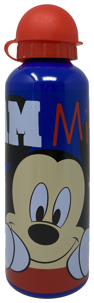 Borraccia in Alluminio Mickey Mouse DISNEY Topolino con Beccuccio e Coperchio 500 Ml - D04286mc/r
