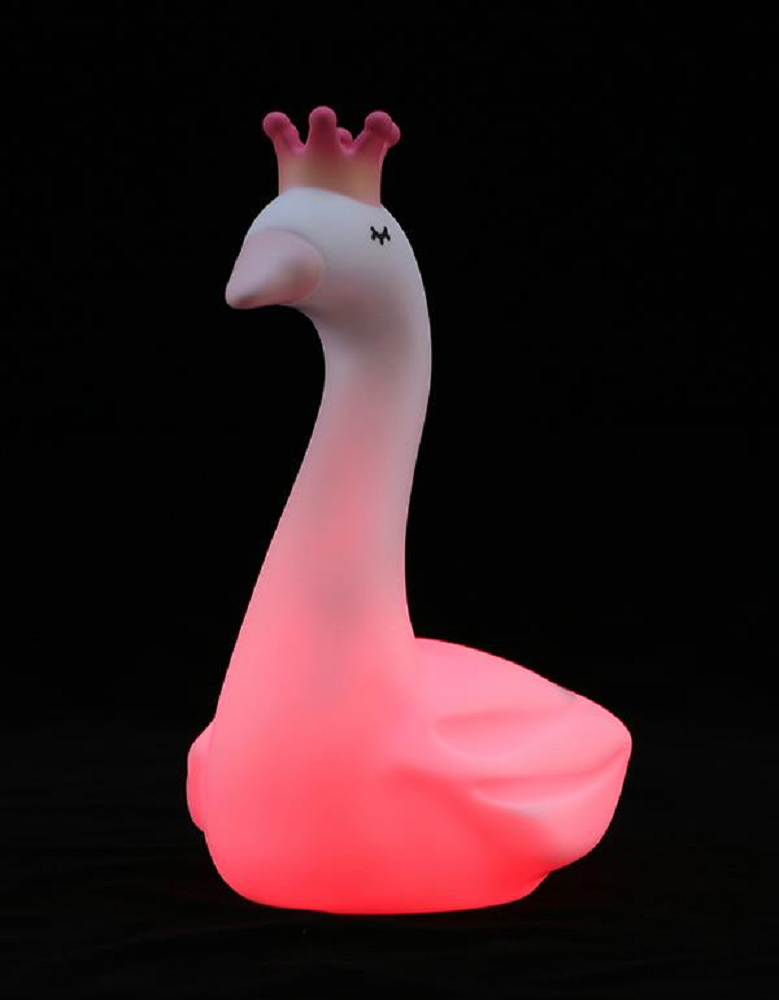 Lampada 3d Cigno Comodino Luce LED Colorate Batterie Ricaricabili - D334-21