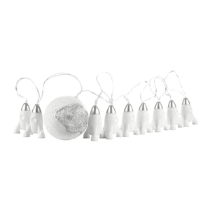 Collana LED Razzo con Luna 2 Metri Luce a Batterie - D336-03