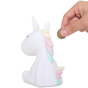 Salvadanaio Unicorno Portamonete Risparmi - D395-01