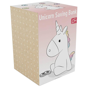 Salvadanaio Unicorno Portamonete Risparmi - D395-01