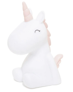 Mini Lampada 3d Unicorno Comodino Luce LED Colorate a Batterie - D470-03