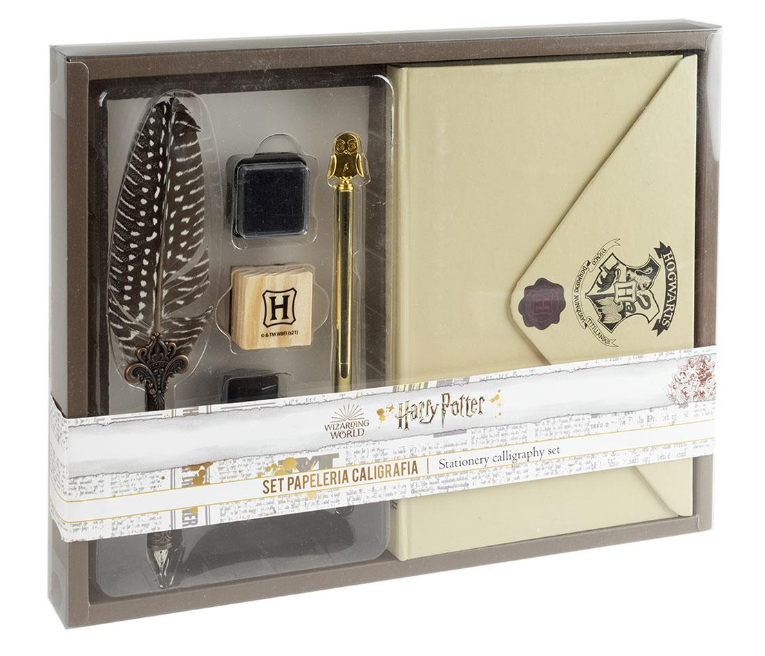 Set Cancelleria Harry Potter Hogwarts 5 Pezzi con Penna Stilografica - 3662