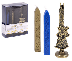 Set Ceralacca Harry Potter Hogwarts 3 Pezzi 2 Stecche di Cera Timbro e Sigillo - 0474