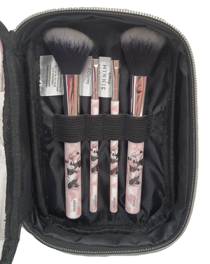 Set Pennelli per il Trucco Minnie Mouse DISNEY 4 Pennelli con Pochette - 2352