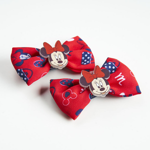 Set Accessori per Capelli Minnie DISNEY 4 Pezzi Cerchietto Mollette Codini