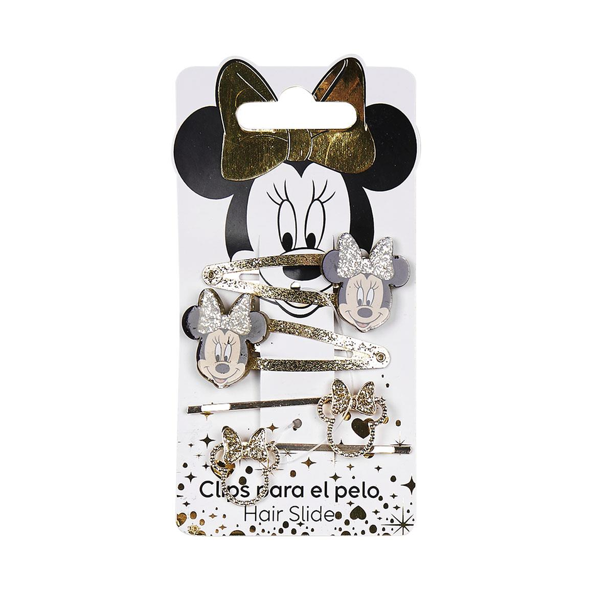 Set Accessori per Capelli Minnie Mouse DISNEY 4 Pezzi Cerchietto Mollette Scrunchies