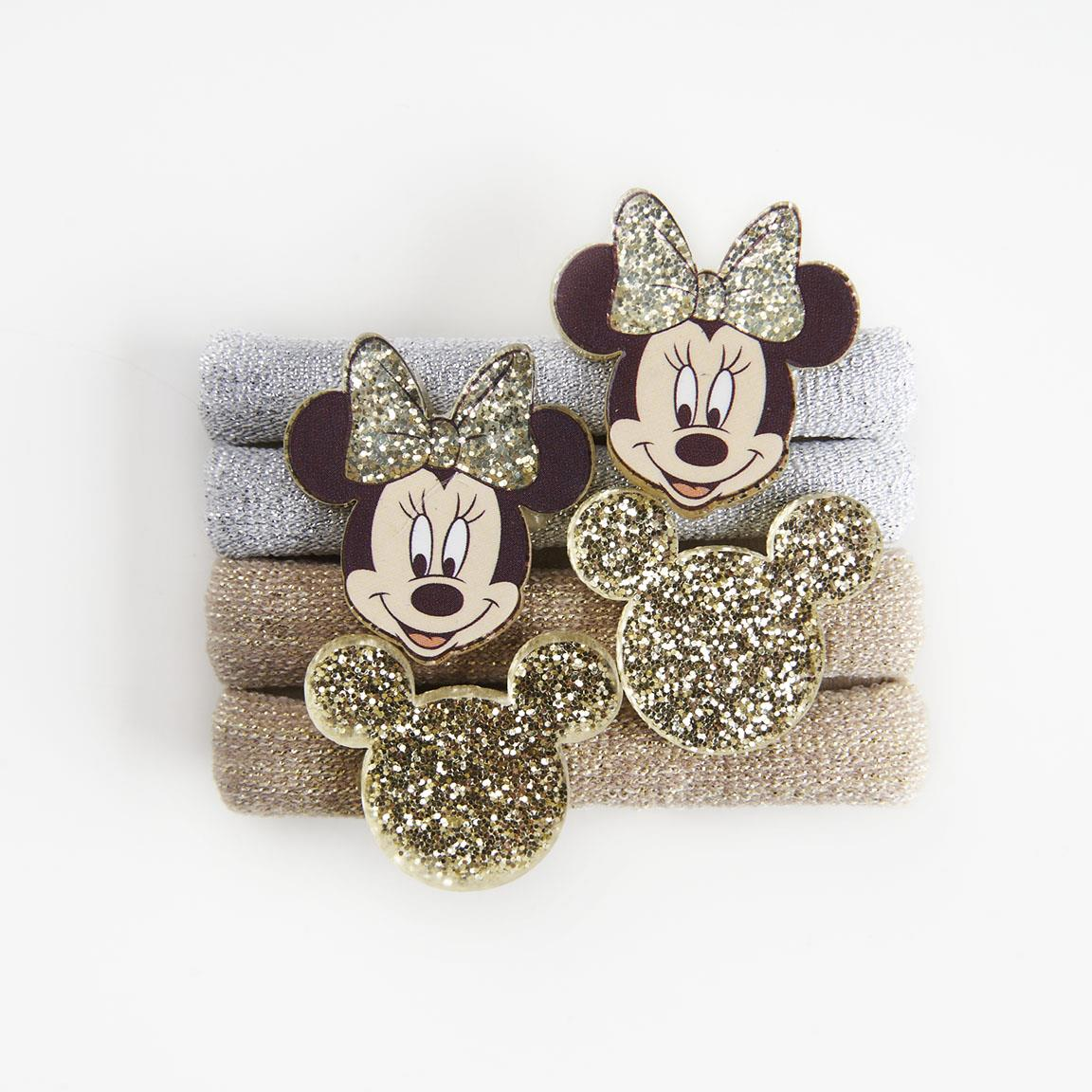 Set Accessori per Capelli Minnie Mouse DISNEY 4 Pezzi Cerchietto Mollette Codini