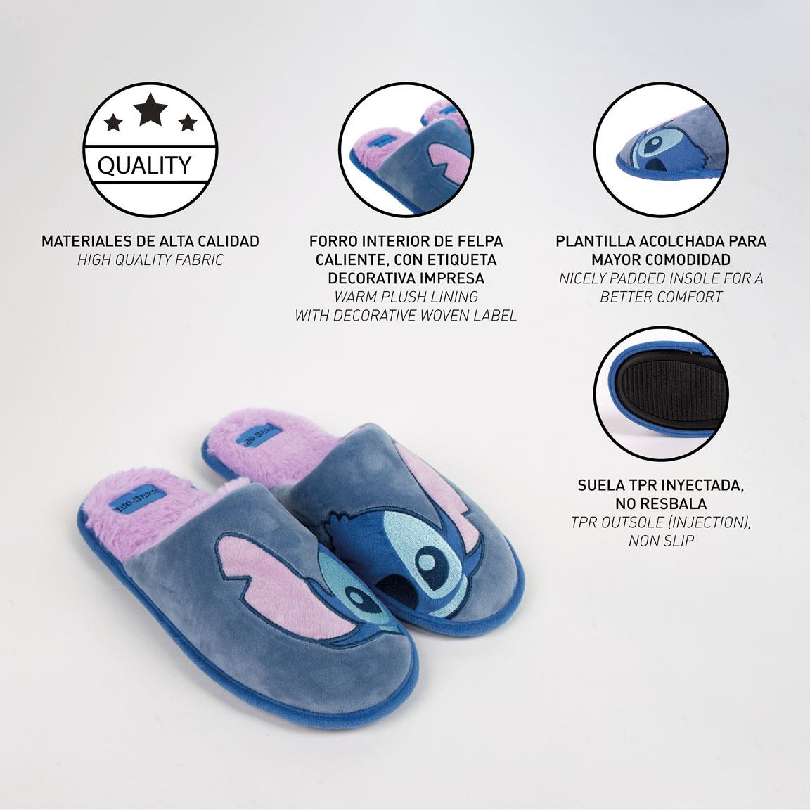 Pantofole Invernali Stitch DISNEY Lilo & Stitch Antiscivolo Ciabatte a Punta Chiusa - 5498