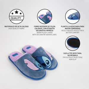 Pantofole Invernali Stitch DISNEY Lilo & Stitch Antiscivolo Ciabatte a Punta Chiusa - 5498