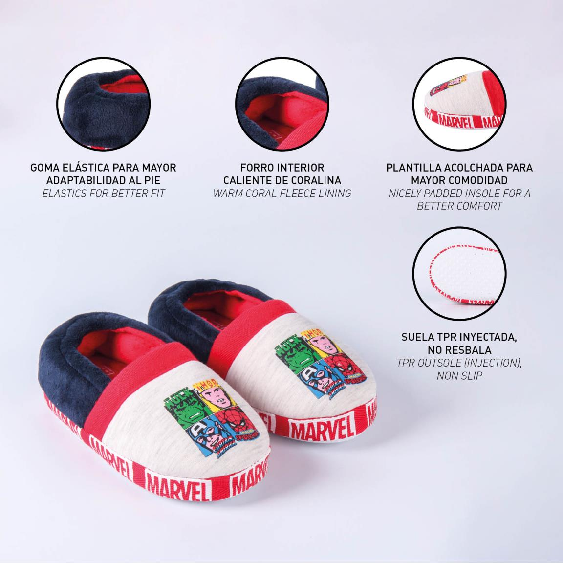 Pantofole Invernali Avengers MARVEL Antiscivolo Scarpe Pantofole Chiuse - 5478