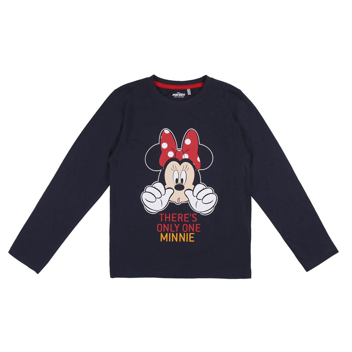 Pigiama Invernale Minnie Mouse DISNEY 100% Cotone Jersey Bambina - 8148