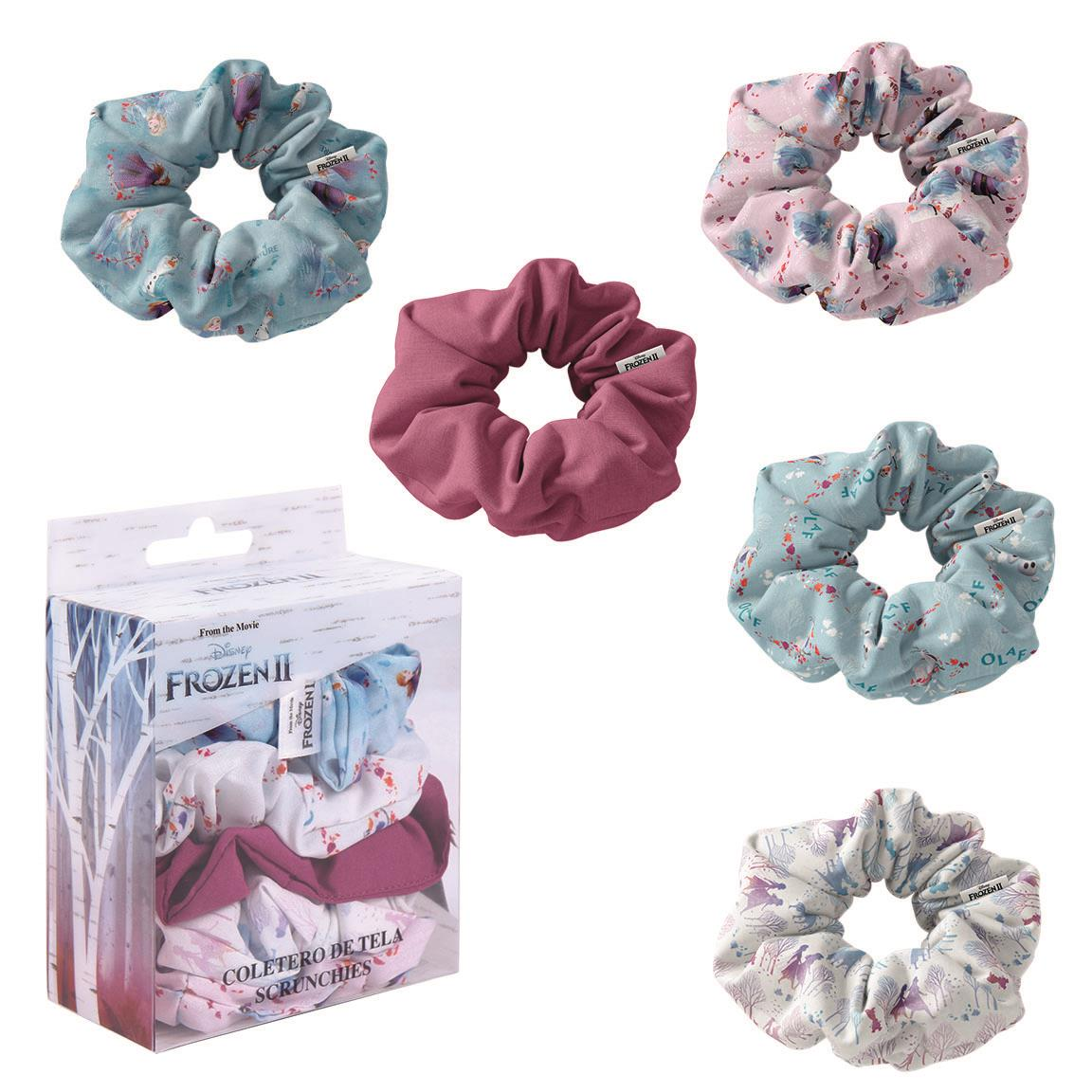 Scrunchies Frozen Ii DISNEY Elastici per Capelli in Tela 5 Pezzi in Confezione - 1918