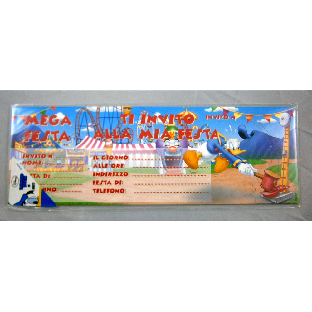 Biglietti di Inviti per Feste 15 Pz DISNEY Paperino