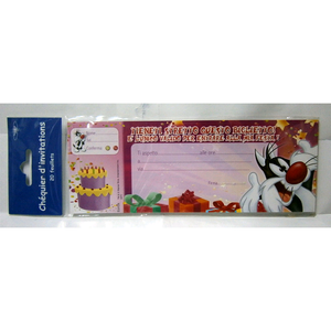 Biglietti di Inviti per Feste 20 Pz DISNEY Silvestro